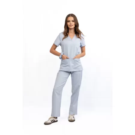 Bluzka medyczna SCRUBS MEDI TEDDY  - COSTA BABY BLUE
